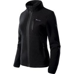 Hi-Tec Γυναικεία Ζακέτα Fleece Μακριά με Φερμουάρ Μαύρη 92800289116