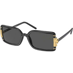 Tory Burch TB9073U 170987 Γυναικεία Γυαλιά Ηλίου Ορθογώνια Κοκάλινα Μαύρα με Μαύρο Polarized Φακό