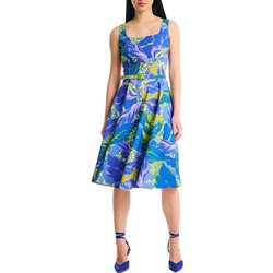Forel Midi Καλοκαιρινό Βραδινό Φόρεμα Royal Blue 078.50.01.019
