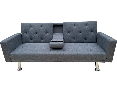 Zita Plus Rest Τριθέσιος Καναπές Κρεβάτι Γκρι 178x88x79cm 40.0158