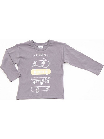 TraX Παιδικό T-Shirt Μακρυμάνικο Ανθρακί 45403
