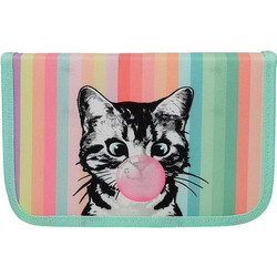 Street Cat Κασετίνα Γεμάτη με 2 Θήκες Πολύχρωμη 15233