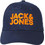 Jack & Jones Ανδρικό Καπέλο Jockey Υφασμάτινο Navy Μπλε 12254296