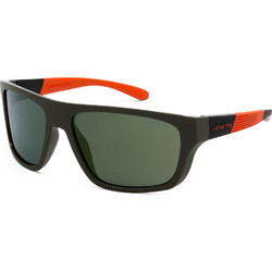 Arnette AN4330 28546R Ανδρικά Γυαλιά Ηλίου Μάσκα Κοκάλινα Μαύρα με Πράσινο Polarized Φακό