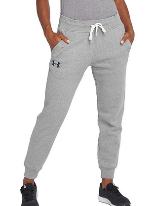 Under Armour Ανδρικό Παντελόνι Φόρμας Fleece με Λάστιχο Γκρι 1298422-025