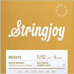 Stringjoy Brights SJ-BB1152 Χορδές Ακουστικής Κιθάρας 11-52
