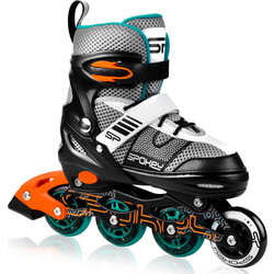 Spokey Arya Inline Αυξομειούμενα Rollers Παιδικά Μαύρα Τιρκουάζ