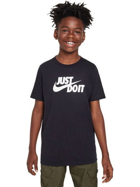 Nike JDI Swoosh Παιδικό T-Shirt Κοντομάνικο Μαύρο FV4078-010