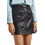 Pepe Jeans Μίνι Φούστα Δερματίνη Ψηλόμεση Μαύρη PL901095-999