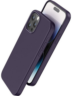 Hoco Liquid Silicone MagSafe Back Cover Purple (iPhone 15 Pro)