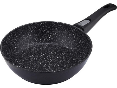 Resto Aries 93013 Wok Αλουμινίου Αντικολλητικό Μαρμάρινη Επίστρωση 26cm RE93013