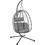 HomeMarkt Millie Κούνια Φωλιά Μεταλλική Γκρι HM5997.10