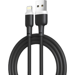 XO NB208 Liquid USB-A to Lightning Cable 1m Black 6920680826735