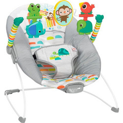Bright Starts Playful Paradise Ηλεκτρικό Relax Μωρού Κούνια με Μουσική & Δόνηση έως 9kg Γκρι