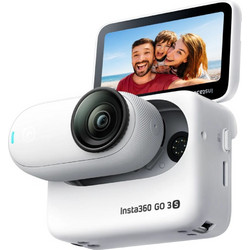 Insta360 GO 3S Standard Edition 128GB Action Camera 4K Ultra HD 360° Υποβρύχια με WiFi και Οθόνη 2.2" Λευκή