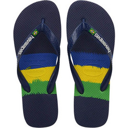 Havaianas Brasil Teck Ανδρικές Σαγιονάρες Αντιολισθητικές Navy Μπλε 4147965-0555