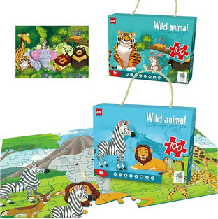 Παιδικό Puzzle Wild Animal 100 Κομμάτια 61006