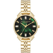 Olivia Burton Art Deco Γυναικείο Ρολόι με Χρυσό Μεταλλικό Μπρασελέ OB16DC02
