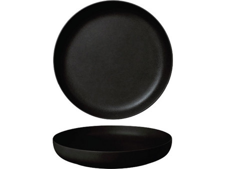 Baralee Πιάτο Ρηχό Πορσελάνης Fine Plus Μαύρο 25.5cm 095057A-L030