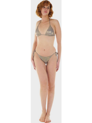 Gsecret Bikini Set Τριγωνάκι Brazil Ασημί C9358-27727