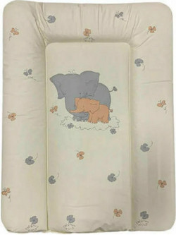 Lorelli Elephants Μαλακή Αλλαξιέρα Μωρού Υφασμάτινη 70x50cm Μπεζ