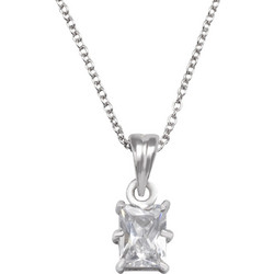 Silverline Γυναικείο Κολιέ από Ασήμι 925 με Ζιργκόν 5009