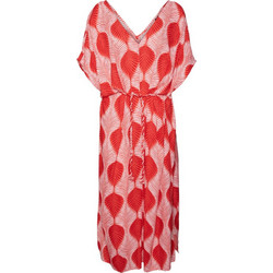Vero Moda Midi Καλοκαιρινό Καθημερινό Φόρεμα Ροζ 10308986