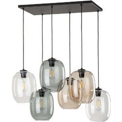 TK Lighting Elio 5974 Κρεμαστό Φωτιστικό Οροφής Πολύφωτο Μαύρο
