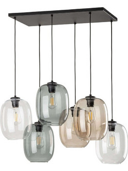 TK Lighting Elio 5974 Κρεμαστό Φωτιστικό Οροφής Πολύφωτο Μαύρο