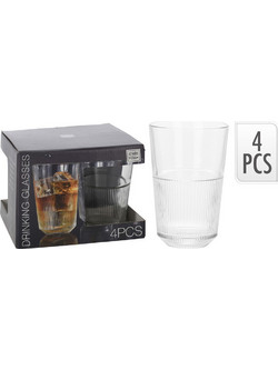 Σετ Ποτήρια Νερού Γυάλινα Atmos Fera 360ml 4τμχ 8720573074087