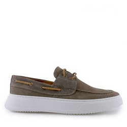 Northway Ανδρικά Μοκασίνια Boat Shoes Δερμάτινα Ανθρακί 924