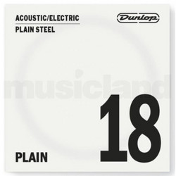 Dunlop DPS Χορδή Ηλεκτρικής / Ακουστικής Κιθάρας Plain Steel 18"