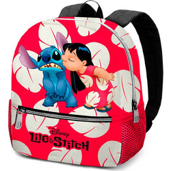 Karactermania Disney Stitch Kiss Sweet Σχολική Τσάντα Πλάτης Δημοτικού Κόκκινη 06700