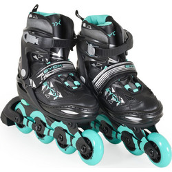 Byox Dazzle Inline Αυξομειούμενα Rollers Παιδικά Μαύρα Πετρόλ