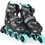 Byox Dazzle Inline Αυξομειούμενα Rollers Παιδικά Μαύρα Πετρόλ