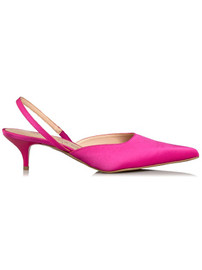 Envie Shoes Γόβες Slingback με Λεπτό Χαμηλό Τακούνι Φούξια E02-15023-54