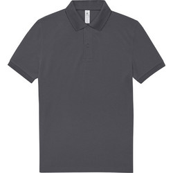 B&C Collection Ανδρική Μπλούζα Polo Κοντομάνικη Ανθρακί PU426