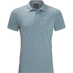 Jack Wolfskin Ανδρική Μπλούζα Polo Κοντομάνικη Γαλάζια 1804543-1282