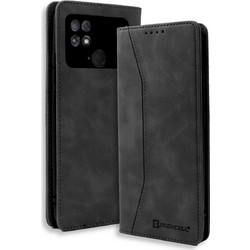 Bodycell Pu Leather Book Black (Xiaomi Poco C40)