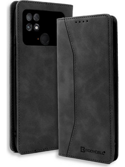 Bodycell Pu Leather Book Black (Xiaomi Poco C40)