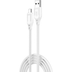 XO NB235 Braided USB-A to USB-C 1m White 6920680834181