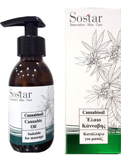 Sostar Cannabisoil Έλαιο Κάνναβης για Μασάζ 125ml