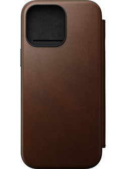 Nomad Modern Leather Folio Book Brown (iPhone 16 Pro Max)