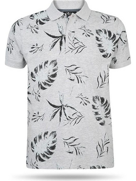 Pierre Cardin Ανδρική Μπλούζα Polo Κοντομάνικη Γκρι 00089103