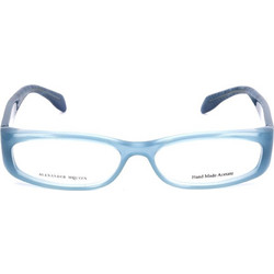 Alexander McQueen AMQ4150 IQY Γυναικείος Σκελετός Γυαλιών Οράσεως Κοκάλινος Μπλε