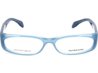 Alexander McQueen AMQ4150 IQY Γυναικείος Σκελετός Γυαλιών Οράσεως Κοκάλινος Μπλε