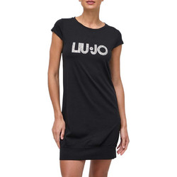 Liu Jo Mini Καθημερινό Μπλουζοφόρεμα Μαύρο VA4103JS003-N9261