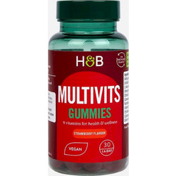 Holland & Barrett Multivits Strawberry 30 Ζελεδάκια