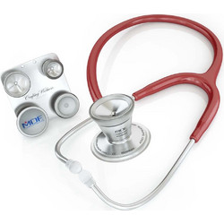 MDF Instruments ProCardial Βρεφικό Παιδιατρικό Καρδιολογικό Στηθοσκόπιο με Διπλό Κώδωνα Titanium Burgundy
