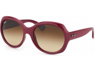Ray-Ban RB4191 601013 Γυναικεία Γυαλιά Ηλίου Μάσκα Κοκάλινα Κόκκινο με Καφέ Degradee Φακό